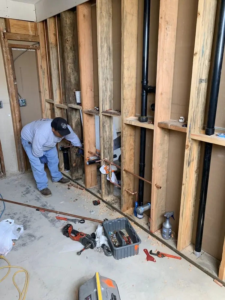 Commercial rough-in plumbing for Water Heater Replacement in Highland Lake